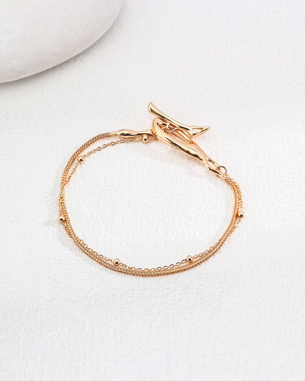 Modern Twig Hoop Bracelet
