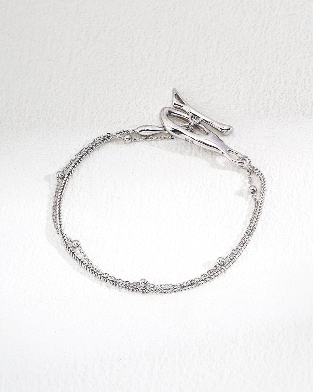 Modern Twig Hoop Bracelet