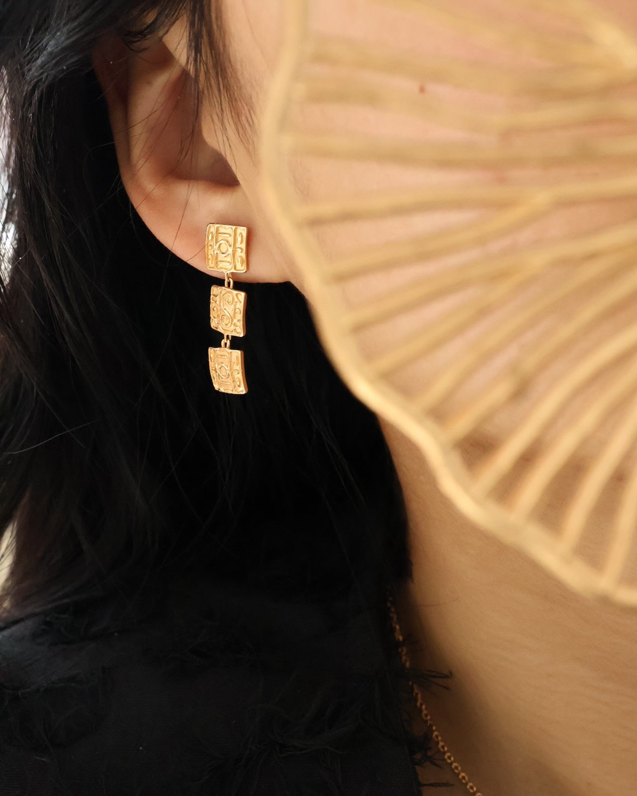 Cleo Embossed Earrings