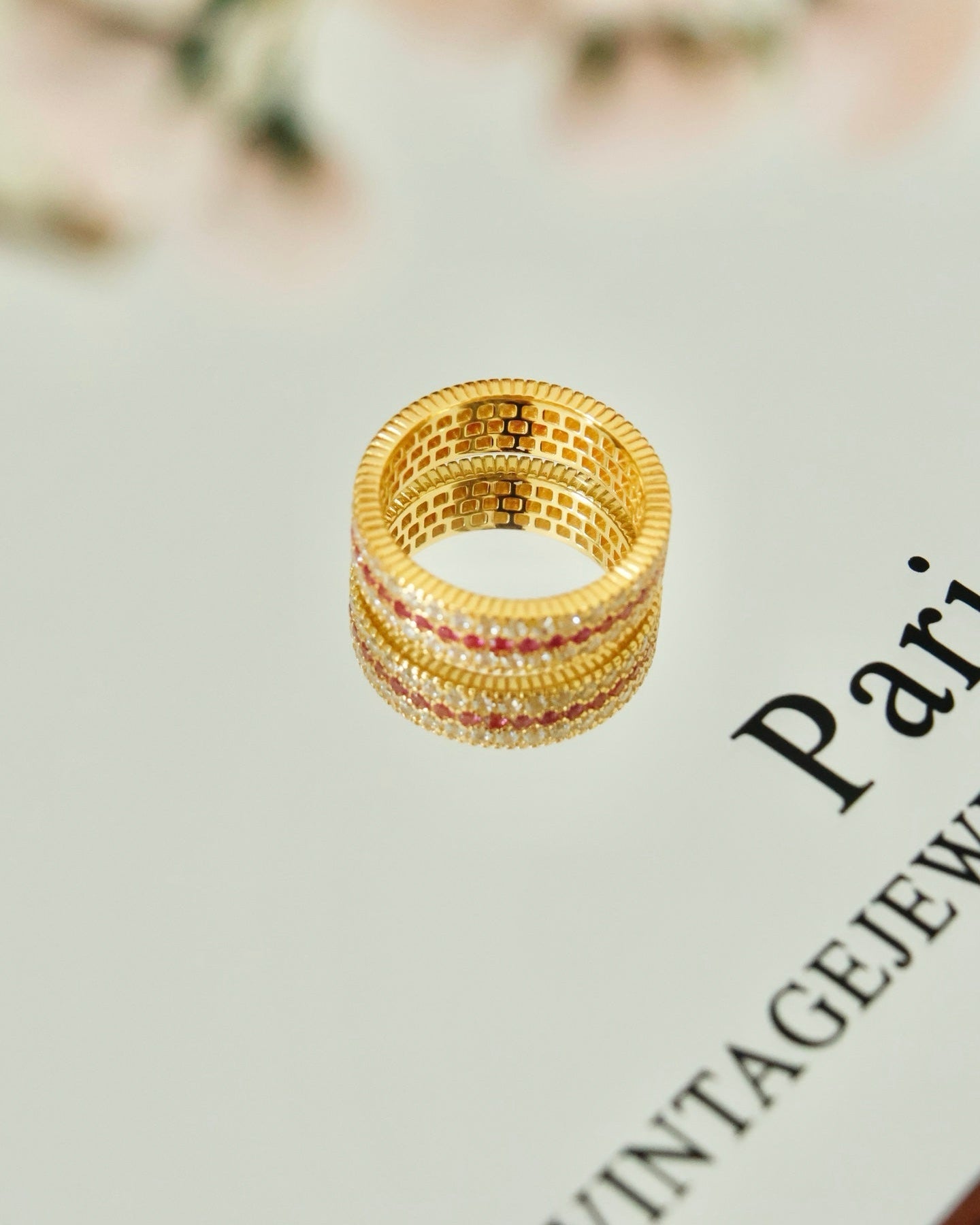 Scarlet Trinity Ring