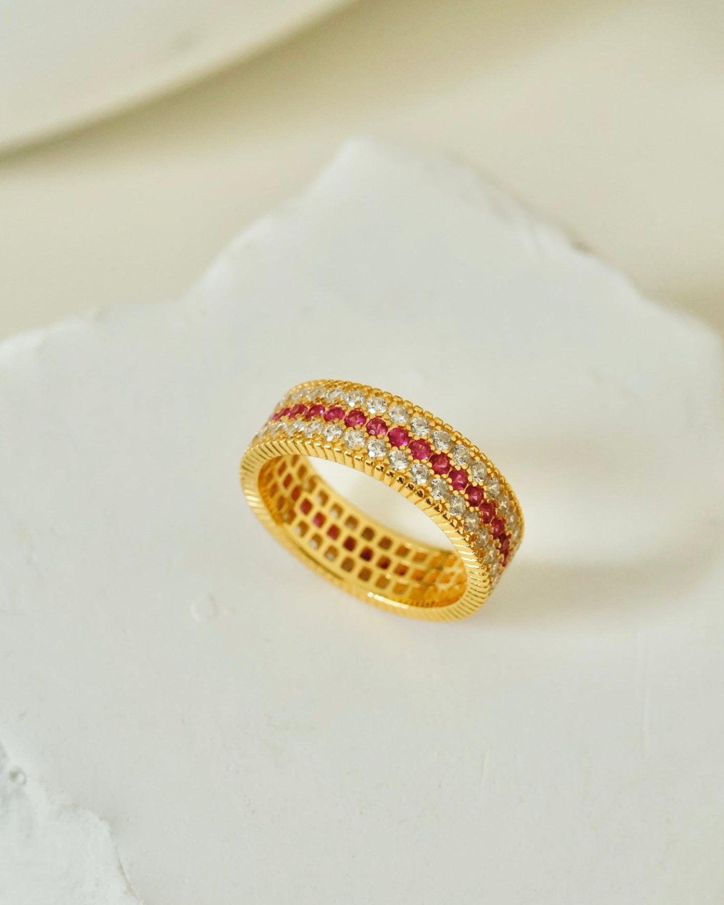 Scarlet Trinity Ring