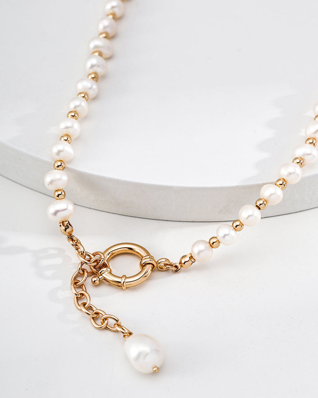 Cascading Pearl Necklace