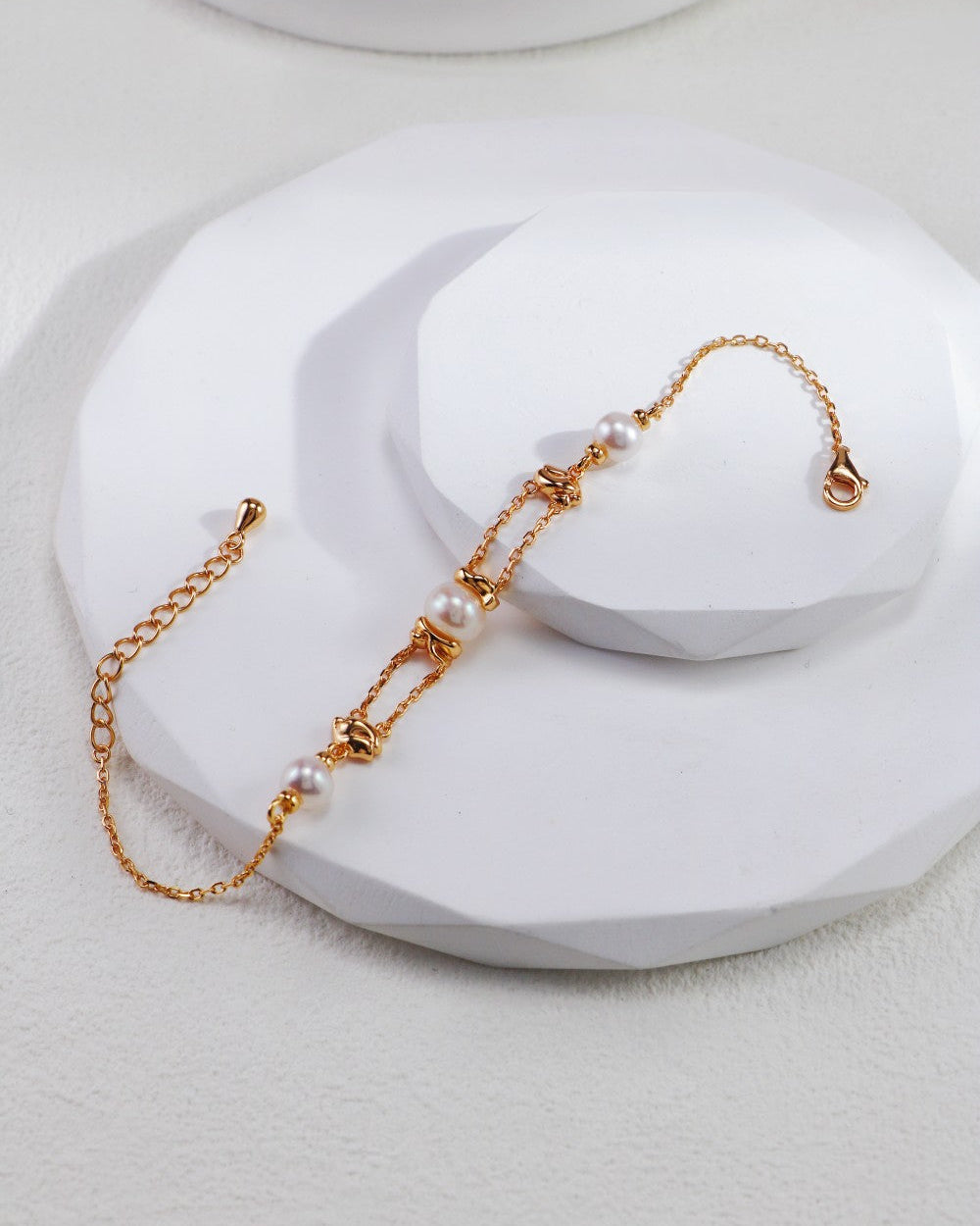 Vintage Gold Pearl Bracelet