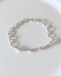 Minimalistic Woven Silver Bracelet