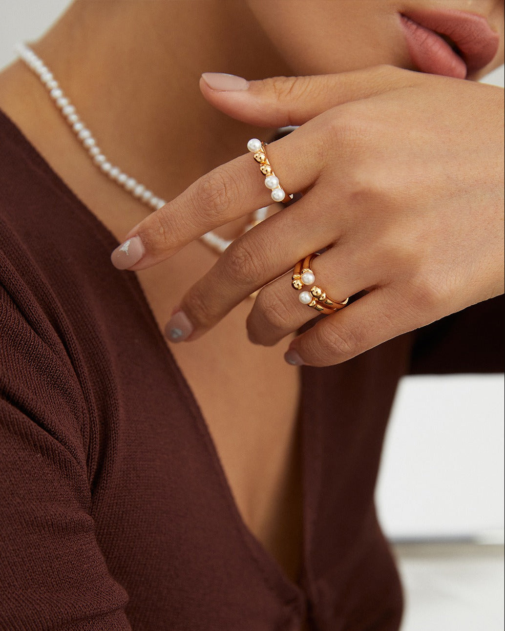 Pearl Bar Ring