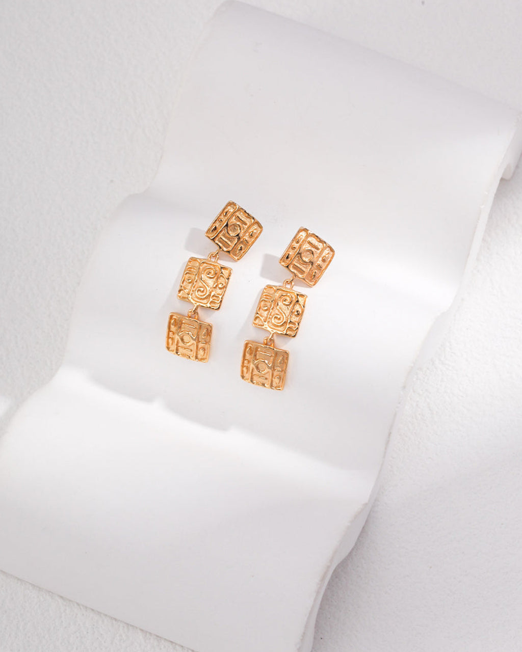 Cleo Embossed Earrings
