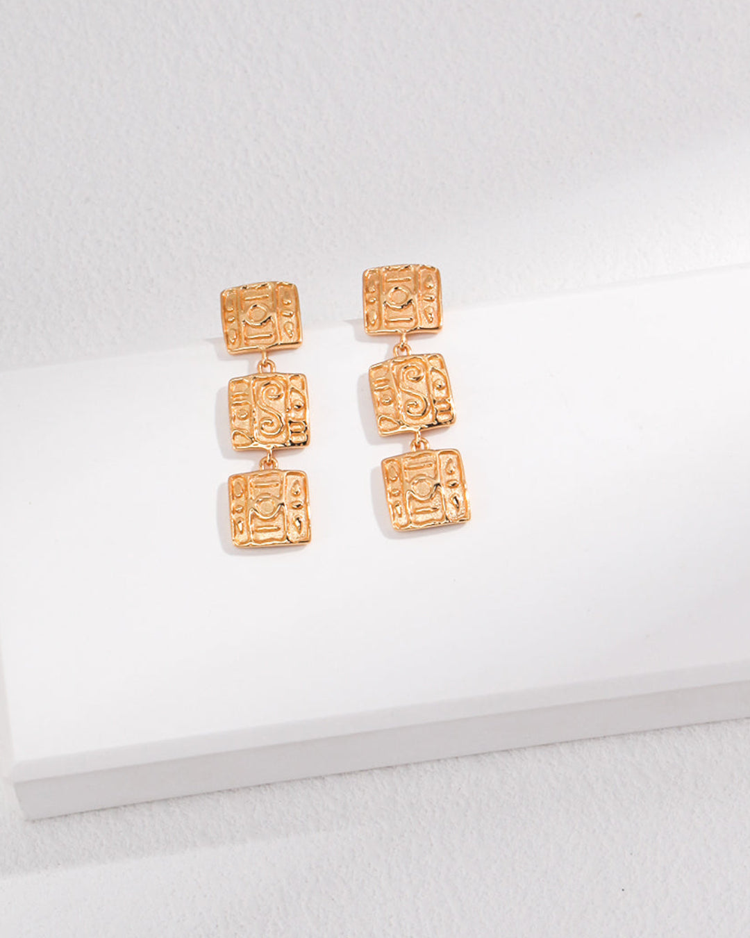 Cleo Embossed Earrings