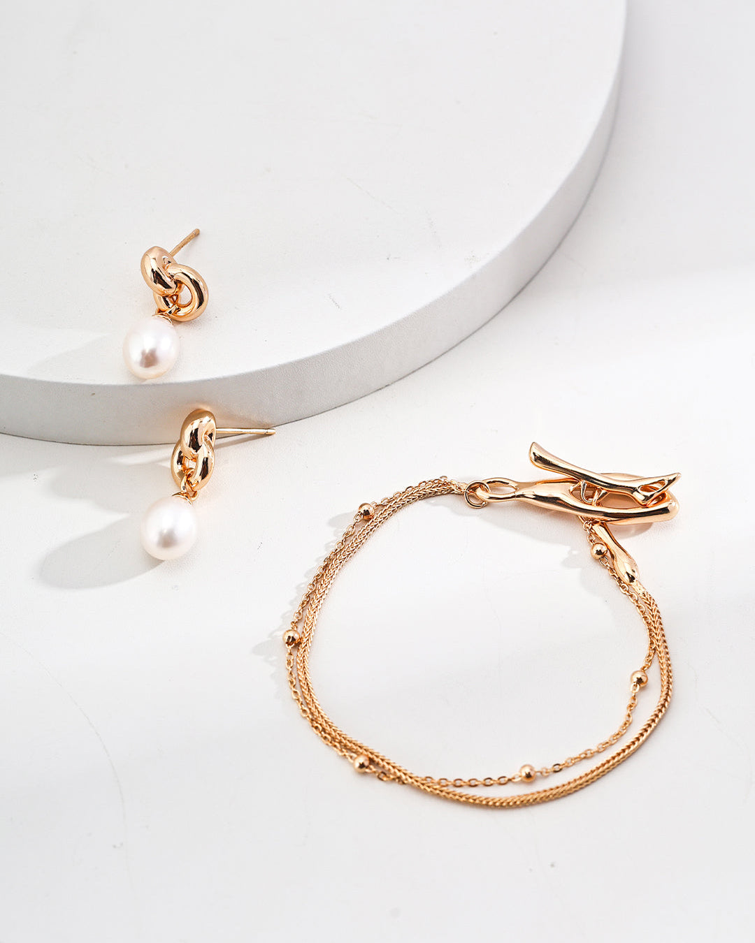 Modern Twig Hoop Bracelet