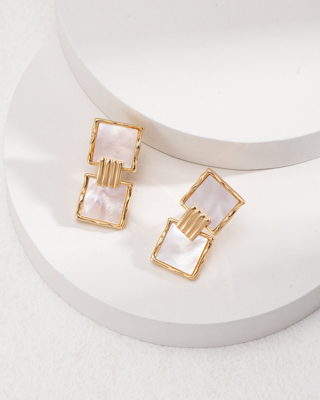 Vintage Shell Drop Earrings