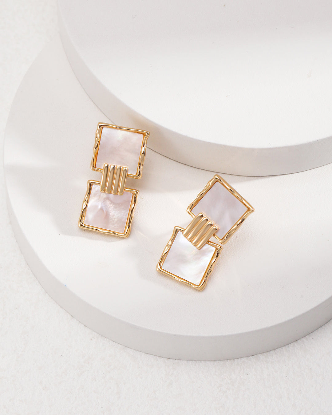 Vintage Shell Drop Earrings