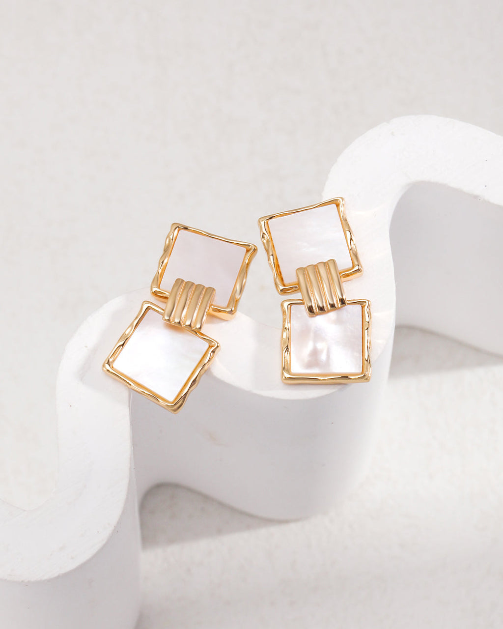 Vintage Shell Drop Earrings